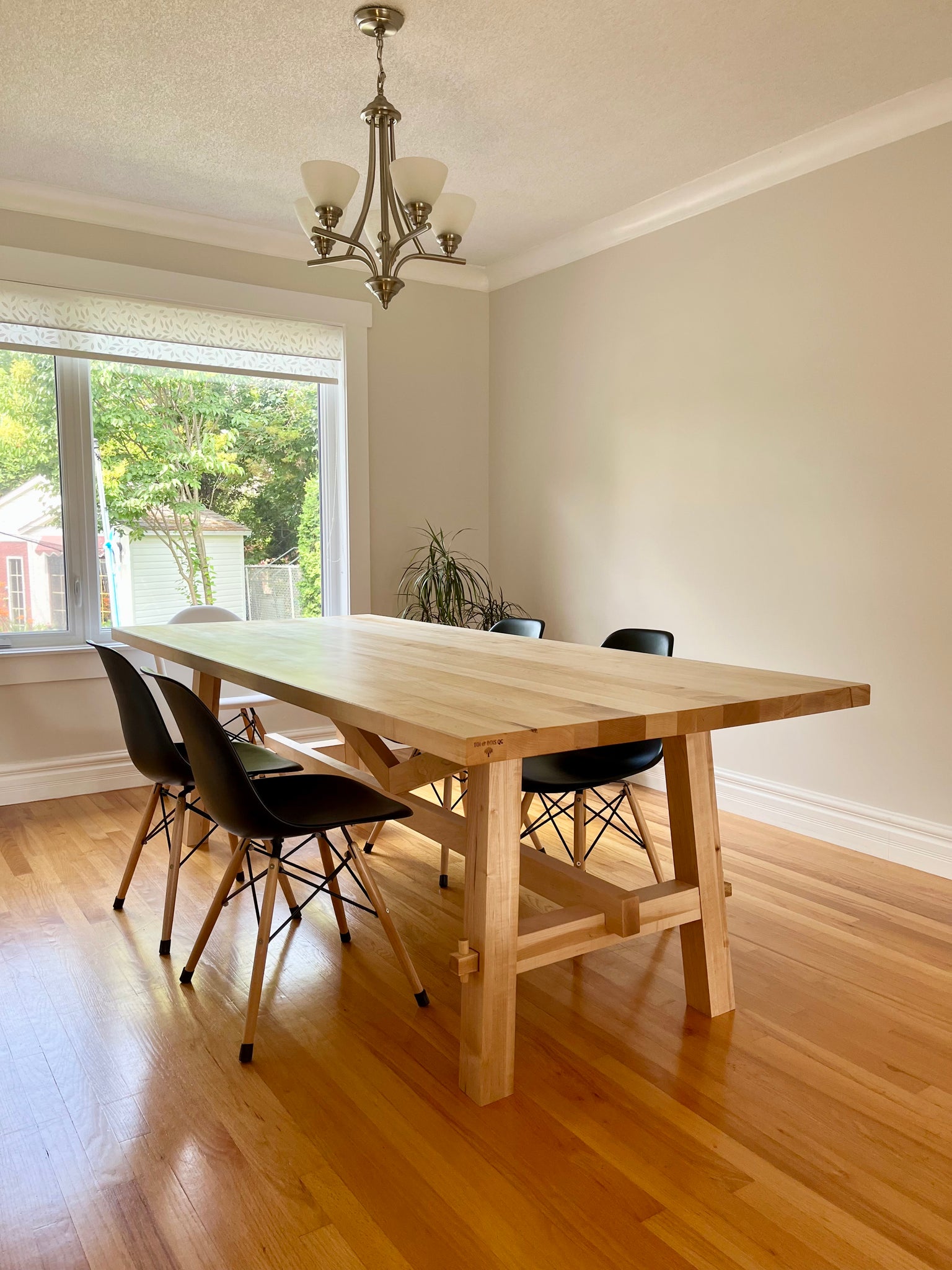 Table de cuisine en Érable couleur – Toi et Bois Qc