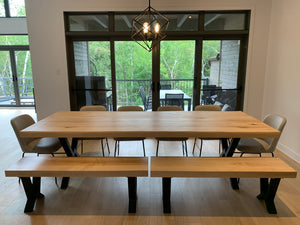 Table de cuisine en Érable blanc