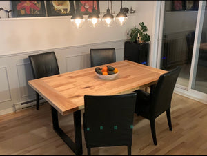 Table de cuisine en Merisier