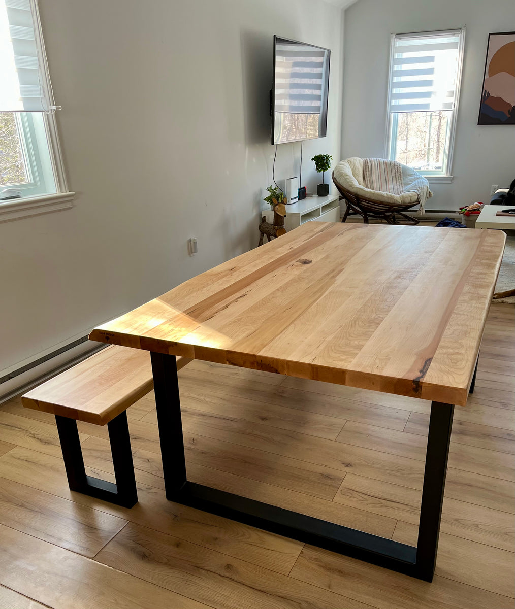 Table de cuisine en Érable couleur – Toi et Bois Qc