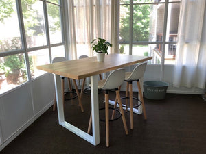 Table de cuisine en Érable blanc