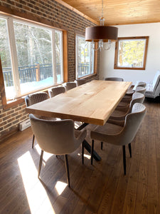 Table de cuisine en Érable blanc