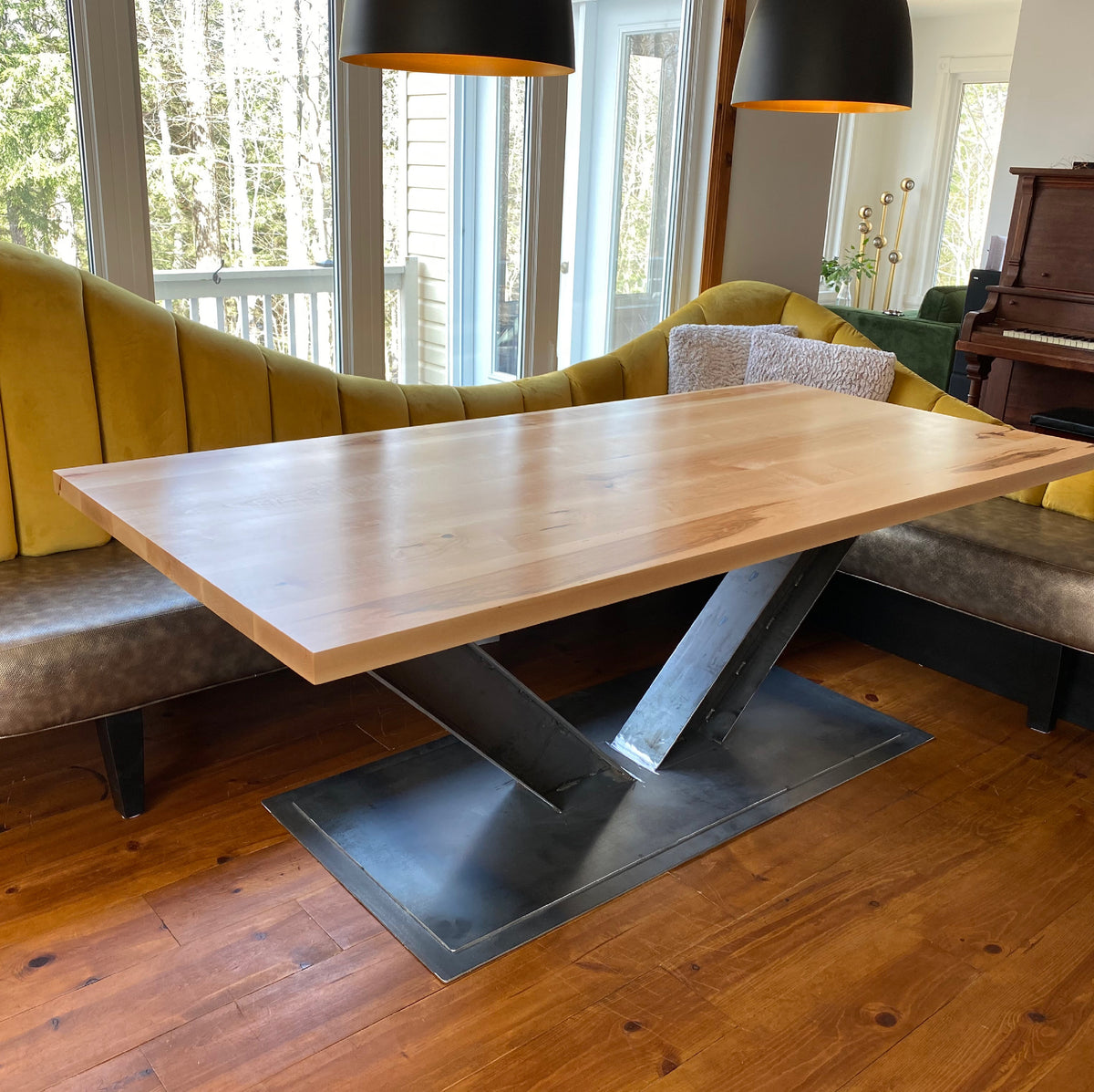Table de cuisine en Érable couleur – Toi et Bois Qc